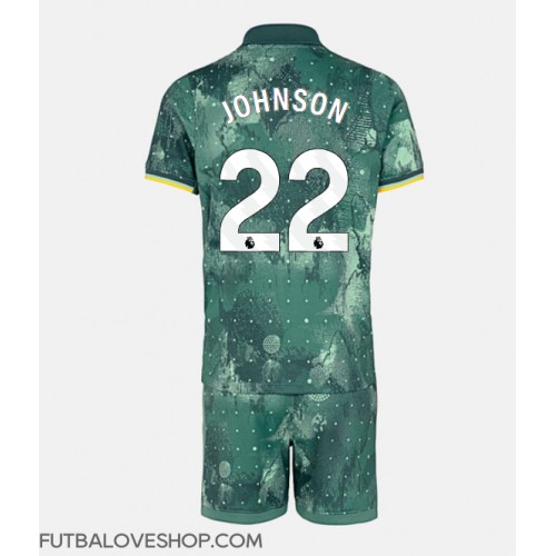 Dres Tottenham Hotspur Brennan Johnson #22 Tretina pre deti 2024-25 Krátky Rukáv (+ trenírky)